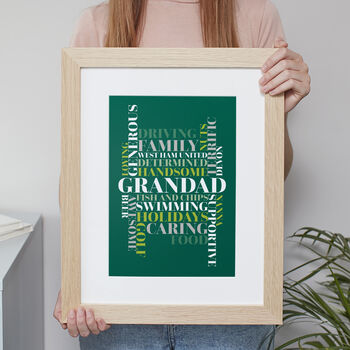 Personalised Word Art Print 'Use Any Words', 6 of 8
