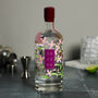 Personalised Pink Floral 75cl Gin/Vodka Bottle, thumbnail 1 of 7