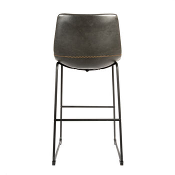 Dexter Grey Set Of Two Kitchen Bar Stools, 6 of 9