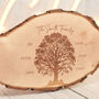 Personalised 'Family Tree' Wood Slice Sign Decoration, thumbnail 3 of 4