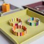 Stripe Festival Friendship Bracelet Enamelled Metal, thumbnail 1 of 12