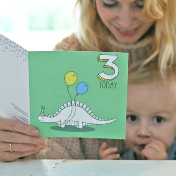 Dinosaur Age Card: Ages One To 10, 3 of 10