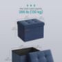 Compact Foldable Ottoman Footrest With Storage, thumbnail 8 of 10