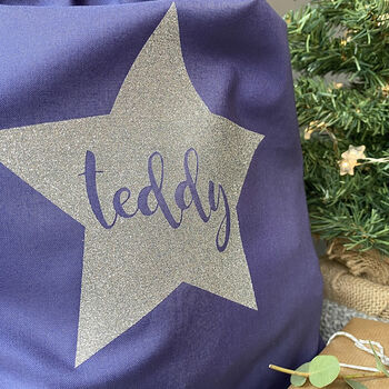Personalised Large Star Christmas Bag, 3 of 3