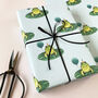Frog With A Balloon Birthday Wrapping Paper, thumbnail 2 of 5