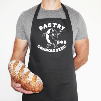 Personalised Pastry Connoisseur Apron, Gift For Bakers, 3 of 12