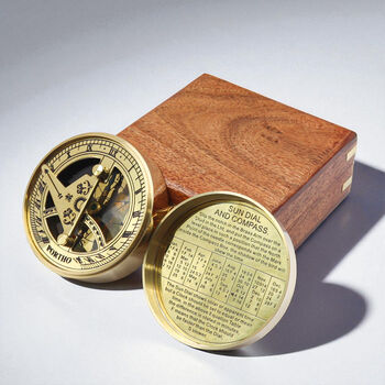 Personalised 4th Wedding Anniversary Compass Gift, 8 of 12
