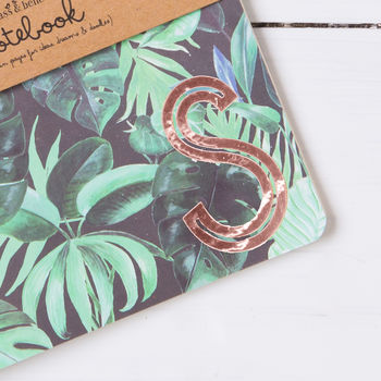 Tropical Design Copper Letter Notebook, 2 of 2