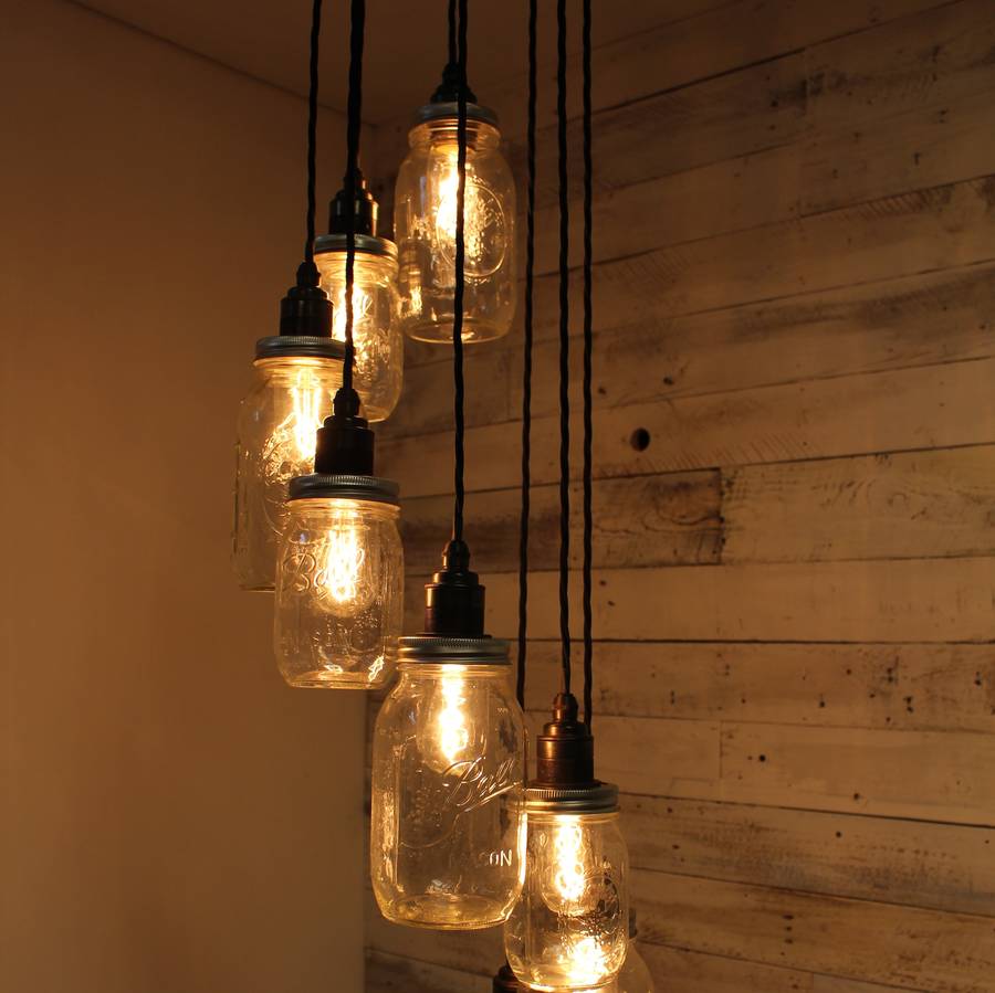 Lydd Handmade Eight Drop Spiral Pendant Light By Tugboat Steampunk Lydd Handmade Eight Drop Spiral Pendant Light