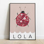 Personalised Ladybird Print, thumbnail 2 of 3