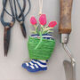 Tulips Wellies Garden Twine Holder, thumbnail 1 of 5