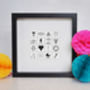 Personalised Illustrated New Baby Tile Frame, thumbnail 2 of 3