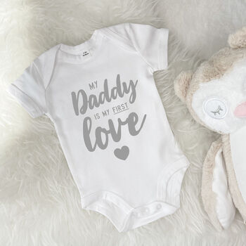 My Daddy Is My First Love Babygrow, 3 of 8