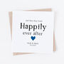 Personalised Wedding Or First Anniversary Card, thumbnail 4 of 5