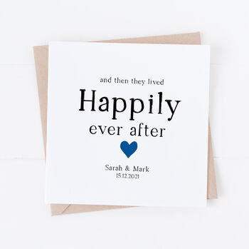 Personalised Wedding Or First Anniversary Card, 4 of 5