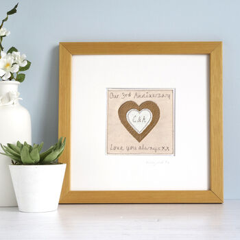 Personalised Wedding Anniversary Framed Picture Gift, 12 of 12