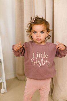 Embroidered Big/Little Sibling Jumpers Brother And Sister Available, 9 of 10