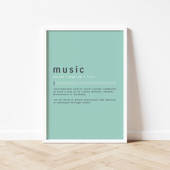 Music Definition Print | Music Studio Poster, 11 of 11