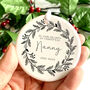 Christmas Personalised Memorial Bauble Keepsake, thumbnail 3 of 4