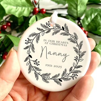 Christmas Personalised Memorial Bauble Keepsake, 3 of 4