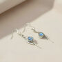 Handmade Sterling Silver Moonstone Drop Earrings, Stone Of New Beginnings, thumbnail 4 of 5