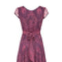 Capped Sleeve Dress Made From Our New Rosewood Lace, thumbnail 3 of 5