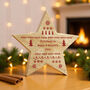 Personalised Christmas Fair Isle Wooden Star Ornament, thumbnail 1 of 5