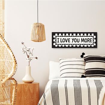 I Love You More Framed Panoramic Print, 2 of 10