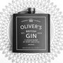 Personalised Vintage Gin Hip Flask, thumbnail 4 of 7