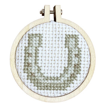 Wishing You Luck! Mini Matchbox Cross Stitch Kit, 7 of 7