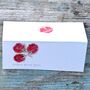 Pack 12 Red Rose Original Personalised Save The Date Wedding Stationery, thumbnail 6 of 6