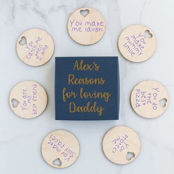 Personalised ‘Reasons For Loving’ Token Box, 2 of 2