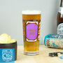 Personalised Pink Beer Can Printed Pint Glass, thumbnail 2 of 8