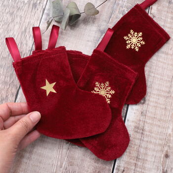 Handmade Mini Christmas Stocking, 2 of 5