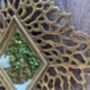 Coral Inspired Gold Diamond Wall Mirror Home Decor Gift, thumbnail 3 of 9