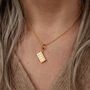 18ct Gold Building Block Charm Necklace, thumbnail 3 of 7
