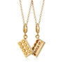 18ct Gold Building Block Charm Necklace, thumbnail 4 of 7