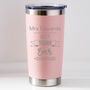 Personalised Best Teacher Ever Thermos Insulated Cup, thumbnail 4 of 7