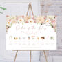 Wedding Order Of The Day Sign Boho Pampas Grass, thumbnail 1 of 10