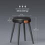 Set Of One/Two Dining Stools Synthetic Leather, thumbnail 12 of 12