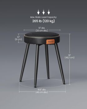 Set Of One/Two Dining Stools Synthetic Leather, 12 of 12