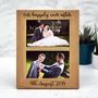 Personalised Double Solid Oak Photo Frame, thumbnail 3 of 4