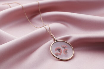 Sterling Silver Round Glass Locket Necklace, 6 of 9