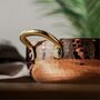 Hammered Copper Wok Pan With Brass Handles, thumbnail 2 of 7