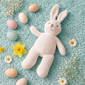 Baby Easter Organic Rabbit Rattle, 2 of 3