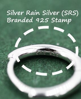 Anchor Huggie Hoop Earrings In Sterling Silver, 6 of 11