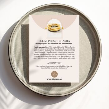 Solar Plexus Chakra Bracelet Set For Confidence And Personal Power, 2 of 3
