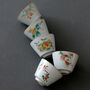 Handmade Kungfu Teacup Set Of Five Fruit Series, thumbnail 2 of 6