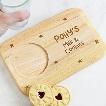 Personalised Stars Wooden Tea And Biscuit Coaster Tray, 7 of 11