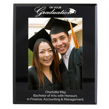 On Your Graduation Black Glass Frame 5x7, 3 of 4